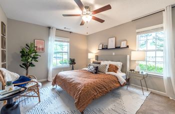 Master Bedroom with En Suite at Indigo Apartments, Gainesville, GA